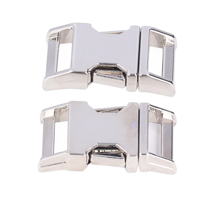 4Pcs Side Release Buckle 25x47mm Zinc Alloy Glossy Durable Wide