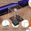 uxcell 2PCS Championship Ring Display Case with Wooden Base, Acrylic