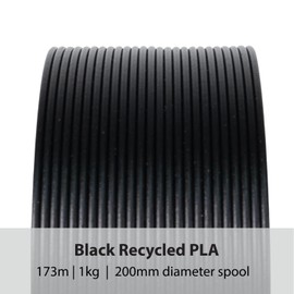 Protopasta 3D Printer Filament | PLA Filament 1.75mm | Black Recycled PLA | 1kg Spool