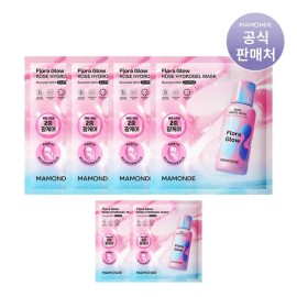 마몽드 플로라글로우 로즈 하이드로겔 마스크 42g 4매 (+2매 추가증정) Flora Glow Rose Hydrogel Mask 42g 4 Sheets (+2 Sheets Bonus Gift)