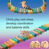 RENEWREVITAL Hamster Bridge, Flexible Bendy Climbing Ladder, Hanging Wooden Hamster