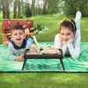 SONGMICS Bed Tray Table with Bamboo Folding Legs, Sofa Breakfast
