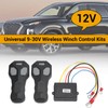 Wireless Winch Remote Control Kit with Indicator 75ft Range 12V