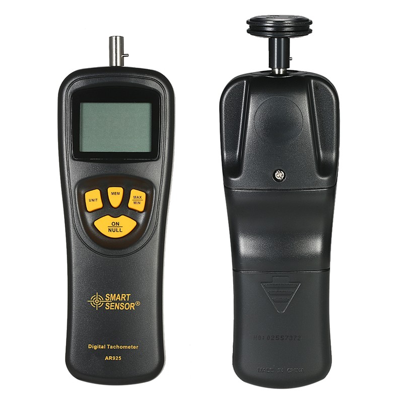 SMART SENSOR Handheld Contact LCD Digital Tachometer Speedometer Tach Meter