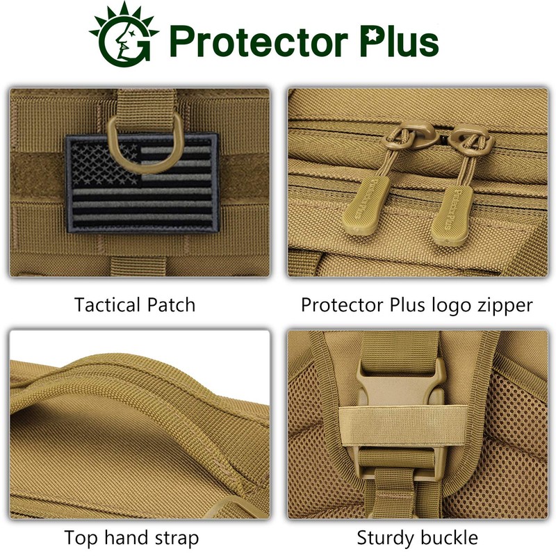 Protector Plus Tactical Sling Bag Military MOLLE Crossbody Pack Chest