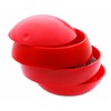 Spirella Bowl Shiny ABS Beauty Tidy Box, Red