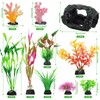 QUOZUO Broken Barrel Fish Tank Decor, 16pcs Fish Tank Accessories