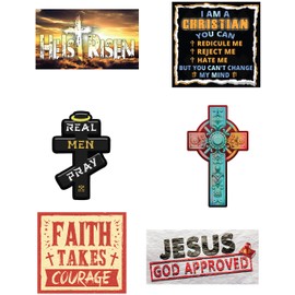 Christian Stickers - Show Your Love for Jesus with These Religious Stickers - Faith Stickers for Bible Journaling – Love God with Bible Stickers - Pack of 37