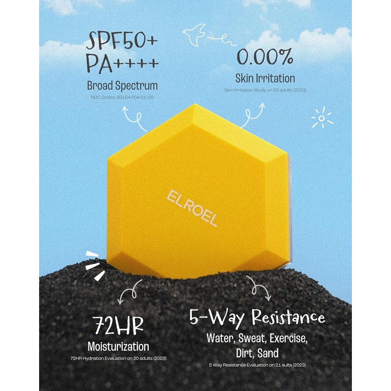 ELROEL Pang Pang Sun Cushion Plus - Korean Hypoallergenic &