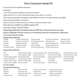 100 PCS P6 Red Spring Insert Twist Caps Connection Electrical Wire Connectors Nuts Screw Terminals Assortment (Red)