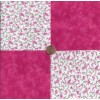 Various Manufacturers Flower Vine Pink Solid 100% Cotton Fabric Quilt