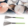 Drum Brush Steel Wire Maple Wooden Handle Percussion Tool Instrument