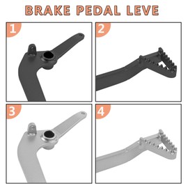 WORLDMOTOP Motorcycle Brake Pedal Foot Lever Replacement for Suzuki DR-Z125 DRZ125 DRZ 125 DR-Z125L 2003-2024 Brake Lever Pedal (Black)