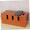 TEHAUX Wooden Cable Management Box Stylish Cord Organizer for Home
