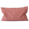 Organic Lavender Pillow 30 x 20 cm Organic Cover Red/White
