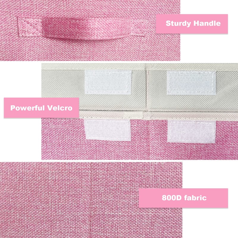 VERONLY Large Toy Box for Girls,Toy Chest for Kids -Collapsible