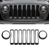 MAXDOM Grille Inserts Headlight Covers Set Fits for Jeep (2020-2023)