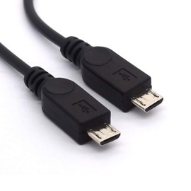 GLHONG USB 2.0 Type C Female to Dual Micro USB Male Splitter Cable (2 Micro USB Splitter Extension Cord 12 Inch/ 8 Inch) - 1Ft