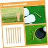 CORHAD 40 Pcs Bamboo Golf Tees Set Adjustable Height Golf