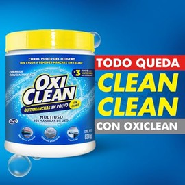 Oxiclean Versátil Quitamanchas en Polvo, Remueve Manchas De Tu Ropa, Alfombras Y Muebles Y Superficies, 620 gr