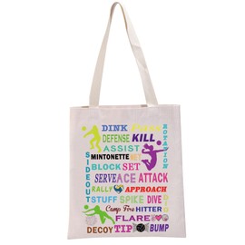 PYOUL Girls Volleyball Gift Volleyball Lover Tote Bag Volleyball Player Handbag Volleyball Team Gift Volleyball Fan Travel Bag (Volleyball Lover T)