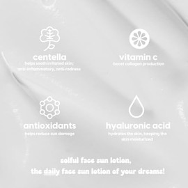 Kara Beauty Solful Face Sun Lotion Spf 50+ Pa++++ Protector Solar Coreano Moisurizing, No White Cast 1.7Oz