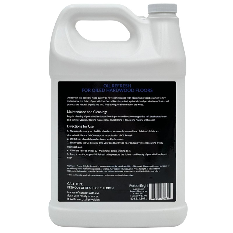 ProtectItRight Oil Refresh Gallon for all oiled hardwood floors