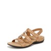 Vionic Women's Ankle-Strap Sandal, Gold Cork, 5 Wide