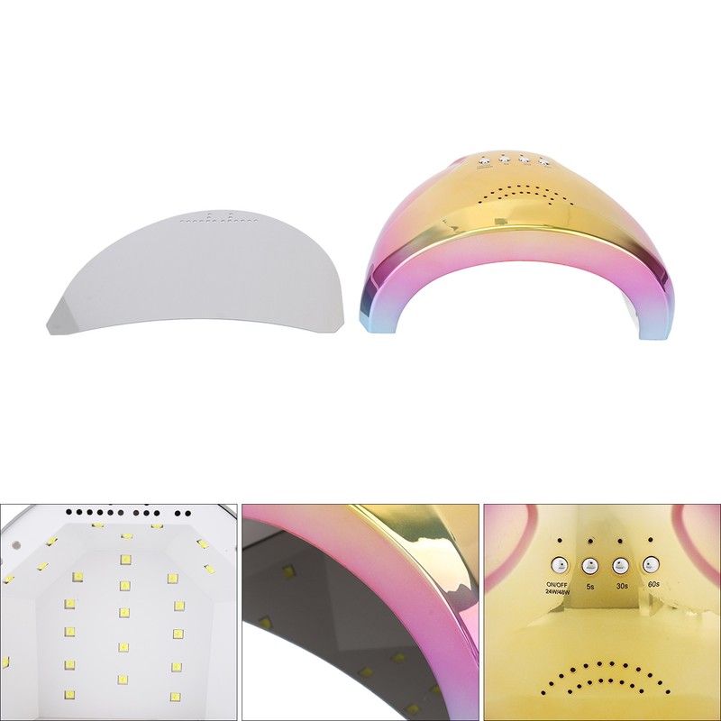 UV LED Nail Lamp 48W Dual Light Source Infrared Intelligent