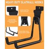 INCLY 36 Pack Heavy Duty Slatwall Hooks, Black Slatwall Panel
