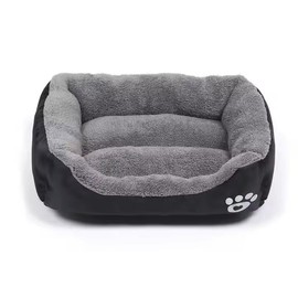 SIAM'S Dog and cat Bed,Mattress for Small,Medium & Large Washable,Non-Slip Bottom,Comfortable & Durable Design,Calming Bed,Anti-Anxiety Cuddler Warming, Soft Bed (Black, Medium)