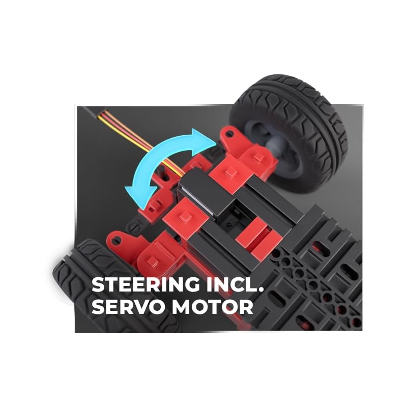 fischertechnik Maker Kit Car 571900 Construction Kit, Experiment Box for