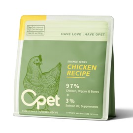 OPET Freeze Dried Chicken, Human Grade High Protein Freeze Dried Pet Food for Cats and Dogs, Pets Traning Snack Freeze Dried Raw Cat Food(10 oz, Chicken)