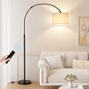 Ambimall Dimmable Arc Floor Lamp with Remote, Color Temperatures and