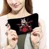 Livel lhood Cat Drummer Makeup Bag Drum Set Small Cute