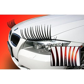 Carlashes® Ombre Shaded RED Car Eyelashes, Special Edition, Hand Airbrushed Candy Red