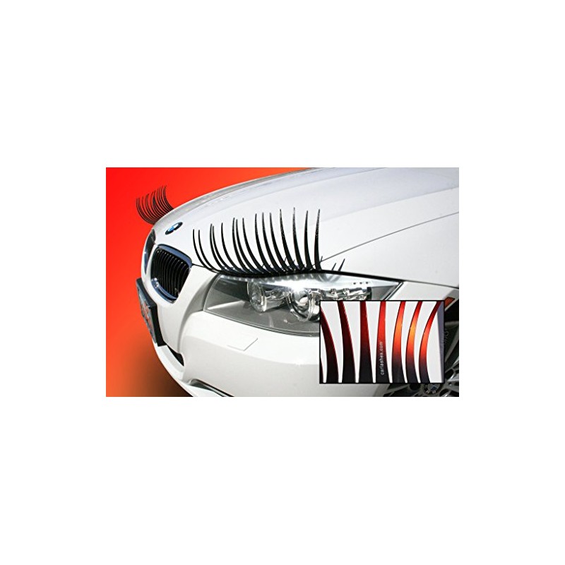 Carlashes® Ombre Shaded RED Car Eyelashes, Special Edition, Hand Airbrushed