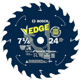 Bosch CBCL724 7-1/4 In. 24 Tooth Edge Cordless Circular Saw Blade for General Purpose
