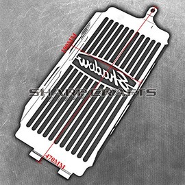 Radiator Grill Cover Guard Protector For Honda Shadow ACE VT400 VT750 1997-2003 Spirit 750 VT750DC 2001-2007 Chrome