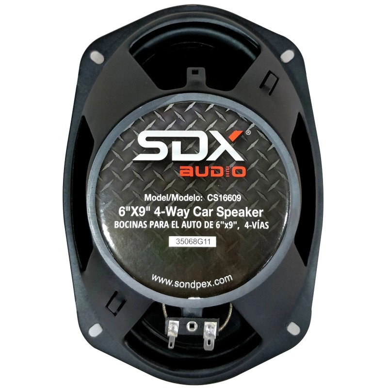 SDX Audio 4-Way 6"x9" 350W Car Audio Speakers 4 ohm