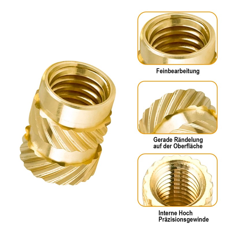 Philtool Pack of 335 Threaded Insert M2 M2.5 M3 M4