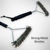 LUX TRENDS Grill Brush Cleaner with Fine Metal Bristles for