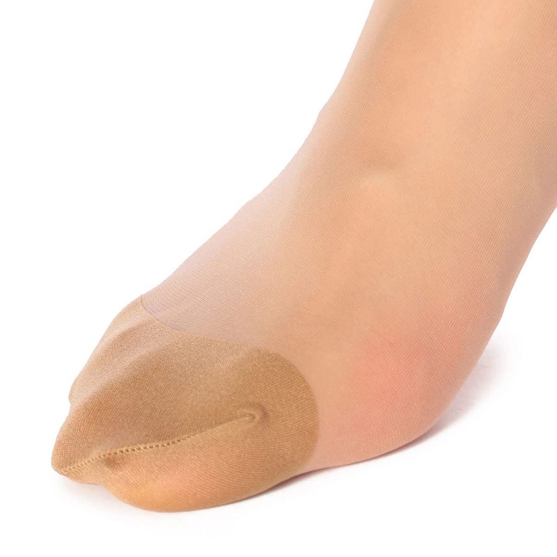 Fukusuke Women's Compression Non-Run Stockings, Set of 2 Pairs, sour