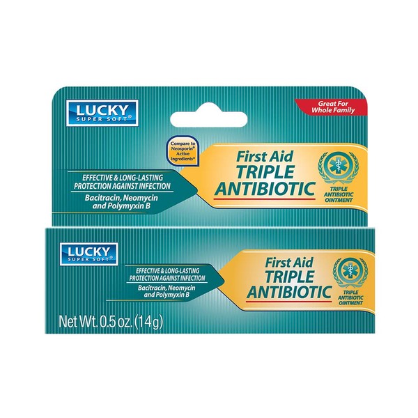 Lucky Super Soft Triple Antibiotic Ointment, 0.5 Ounce