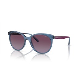 Vogue Eyewear Women's VO5453S Round Sunglasses, Transparent Light Blue/Violet Gradient, 53 mm