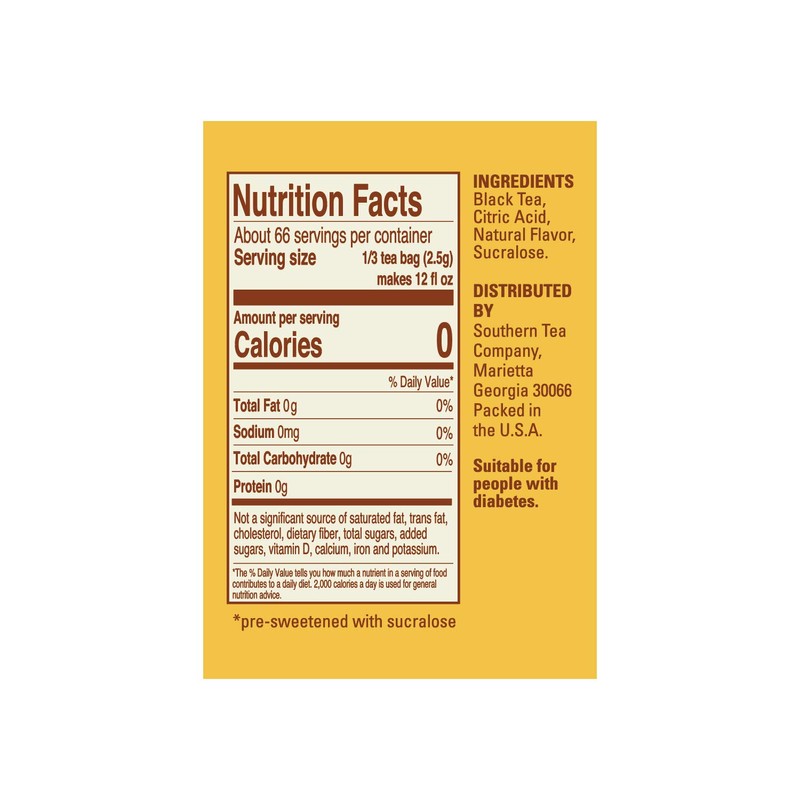 Southern Breeze Sweet Tea Lemon Iced Tea 22ct. 6 pack