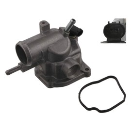 febi bilstein 38288 Thermostat Housing with sensor, seal and thermostat, pack of one