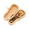 Mini Guitar Model Keychain Function Smoothing Wood Rich Details Miniature