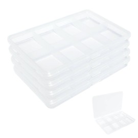 Aventik 4PC Fishing Tackle Box Tackle Utility Boxes Plastic Case Storage Organizer Box Fishing Tackle Storage