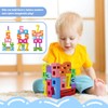 CATELL Set of 20 Wooden Number Building Blocks, 1-10 Wooden